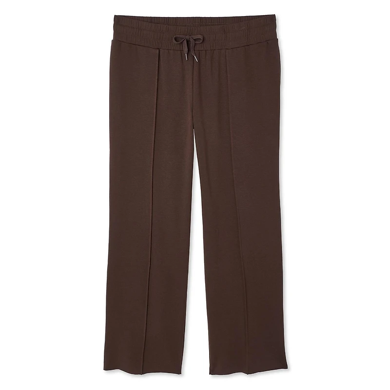 Pantalon évasé en molleton à porter sous le ventre avec nervures Paisley Sky Maternité Tailles P-TTG