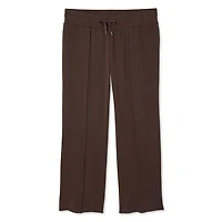 Pantalon évasé en molleton à porter sous le ventre avec nervures Paisley Sky Maternité Tailles P-TTG