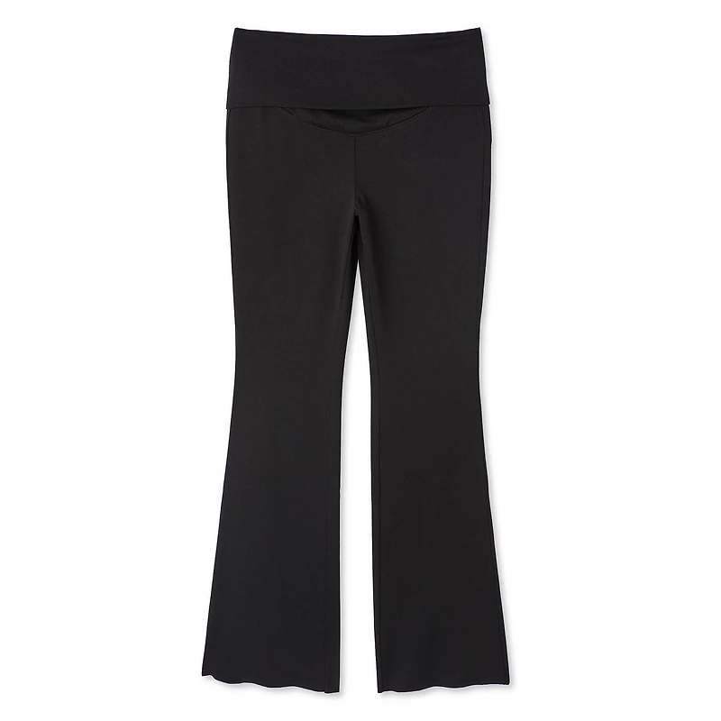 Paisley Sky Maternity Foldover Waistband Flare Leg Pant