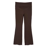 Pantalon évasé avec ceinture montée pliable Paisley Sky Maternité