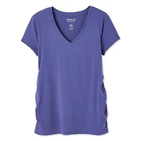 Paisley Sky Maternity Short Sleeve V-Neck Tee