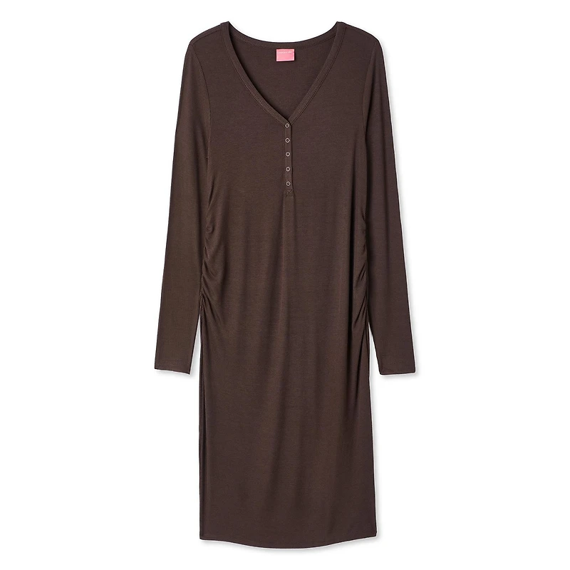Paisley Sky Maternity Nursing Henley Midi Dress