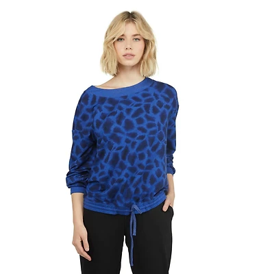 MEXX Women’s printed baby French terry scoop neck top