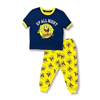 Sponge Bob Ensemble de pyjama 2 pièces à manches courtes pour garçon