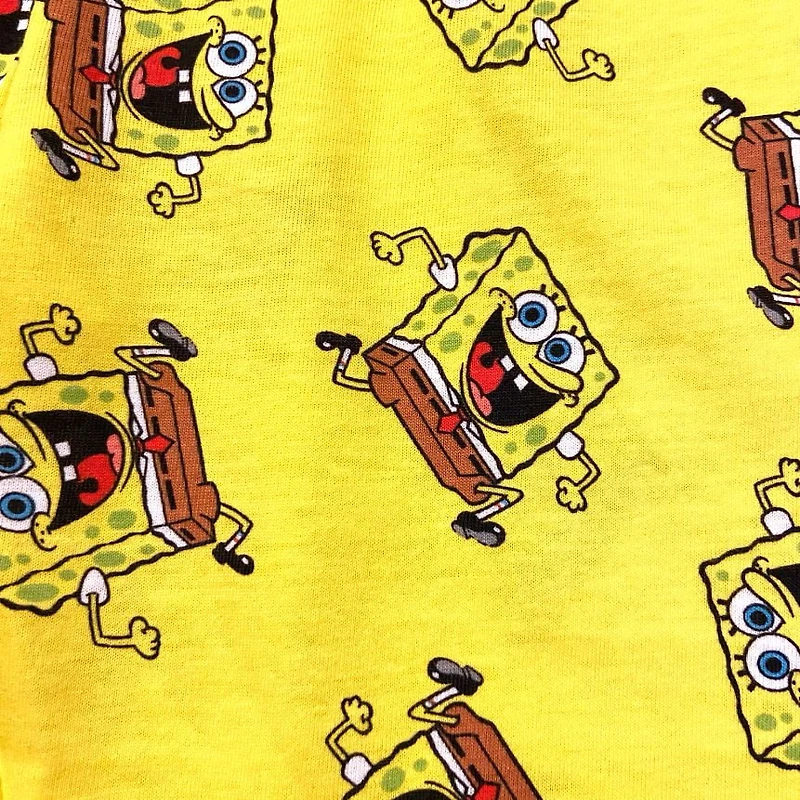Sponge Bob Ensemble de pyjama 2 pièces à manches courtes pour garçon