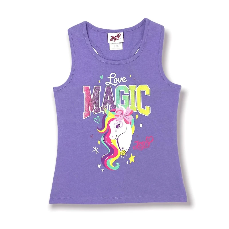 Jojo Siwa Camisolle pour fille. Cette camisole à dos nageur tendance pour filles peut être porté avec presque n'importe quel pantalon ou jupe et