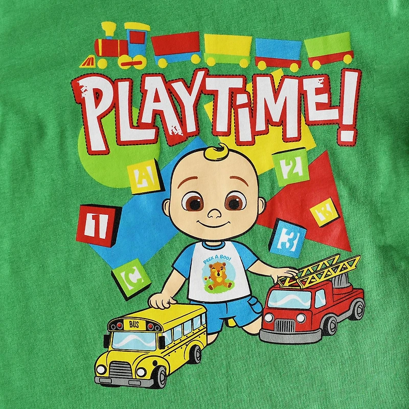 Haut tendance à manches longues Cocomelon Playtime ABC pour tout-petits garçons