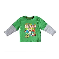 Haut tendance à manches longues Cocomelon Playtime ABC pour tout-petits garçons
