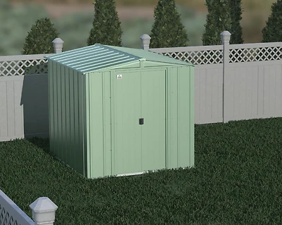 Arrow Classic Steel Storage Shed, 6x7, Sage Green