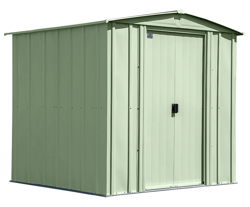 Arrow Classic Steel Storage Shed, 6x7, Vert sauge