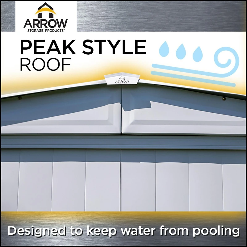 Arrow Classic Steel Storage Shed, 6x7, Sage Green