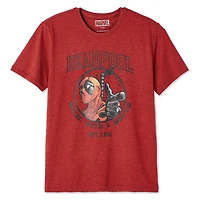 T-shirt à manches courtes Deadpool Marvel pour hommes Tailles P-TG