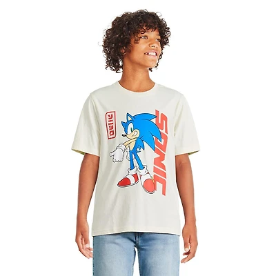 T-shirt à manches courtes Sonic le hérisson pour garçons Tailles TP-G