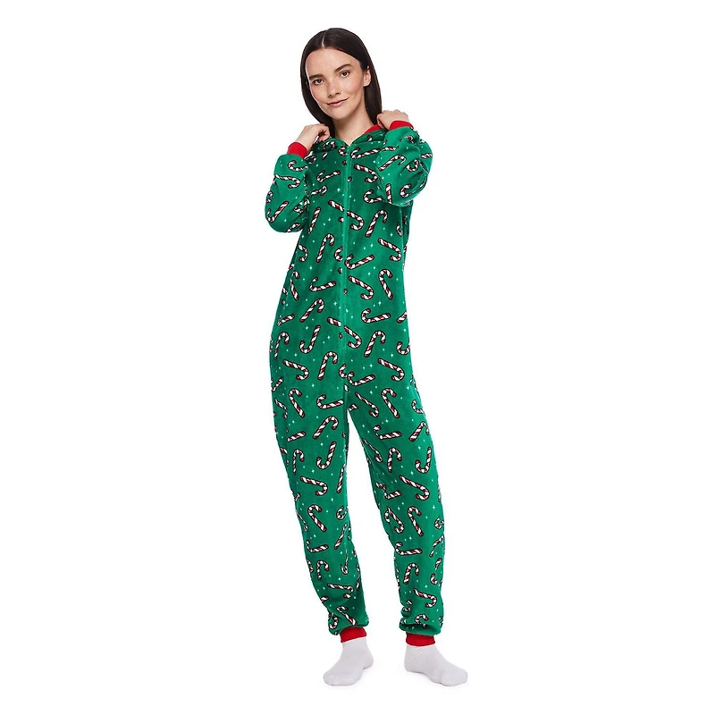 George Family Plush Candy Cane Printed Sleeper