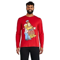 Haut à manches longues The Simpsons pour hommes Tailles P-TG