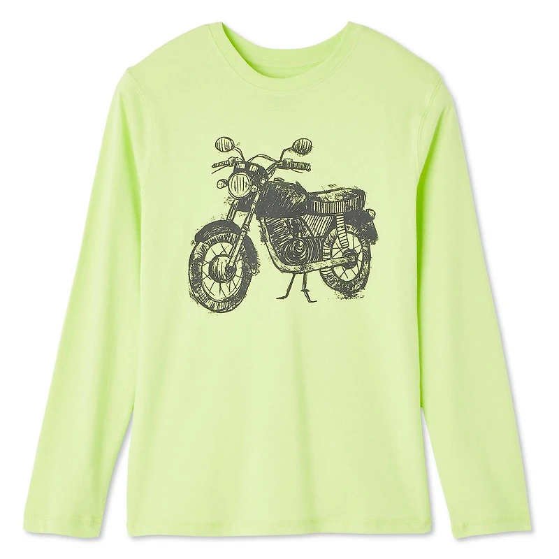 T-shirt à manches longues avec imprimé graphique George pour garçons