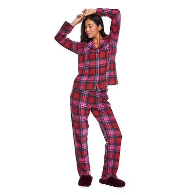 George Women's Notch Collar Pajama 2-Piece Set