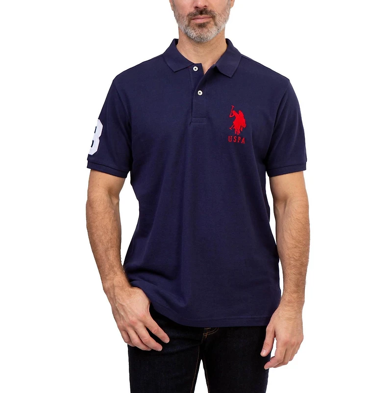 U.S Polo Assn. Men's Solid Pique Polo Shirt