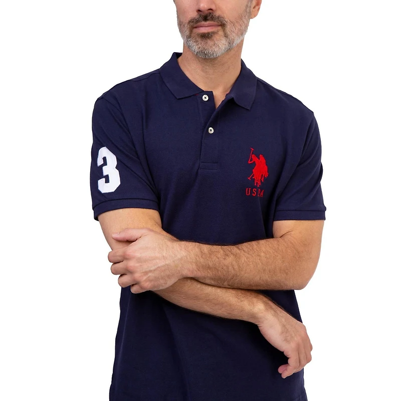 U.S Polo Assn. Men's Solid Pique Polo Shirt