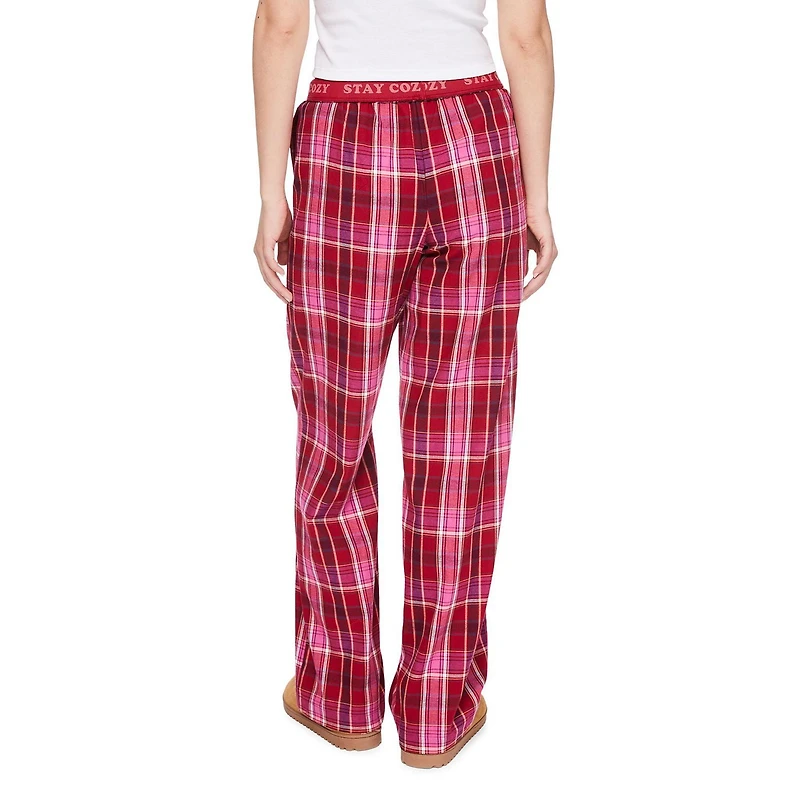 Pantalon de pyjama en flanelle No Boundaries pour femmes Tailles TP–TTG