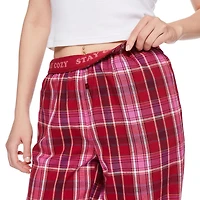 Pantalon de pyjama en flanelle No Boundaries pour femmes Tailles TP–TTG