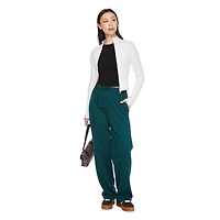 No Boundaries Women's 2-Way Zip Rib Sweater, Sizes XS-XXL