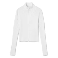 No Boundaries Women's 2-Way Zip Rib Sweater, Sizes XS-XXL