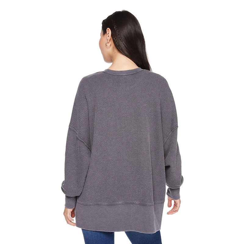 Wild Skye Women's Long Sleeve Waffle Top