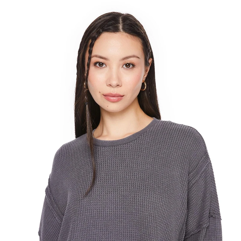 Wild Skye Women's Long Sleeve Waffle Top