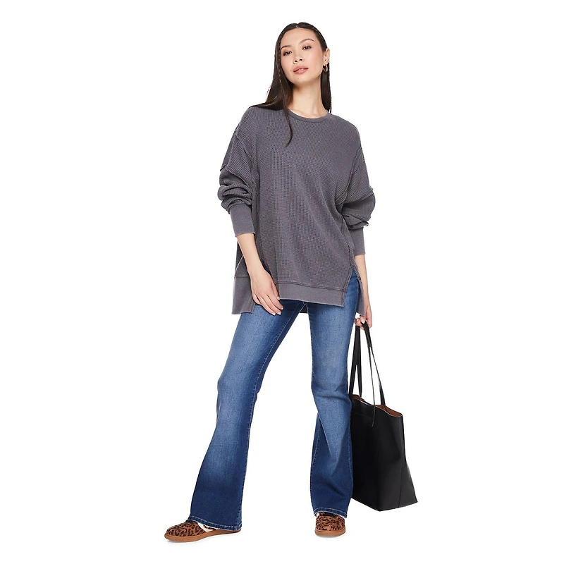 Wild Skye Women's Long Sleeve Waffle Top