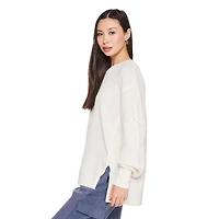Haut à manches longues en tricot gaufré Wild Skye pour femmes Tailles TP–TG