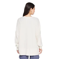 Haut à manches longues en tricot gaufré Wild Skye pour femmes Tailles TP–TG