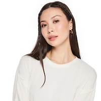 Haut à manches longues en tricot gaufré Wild Skye pour femmes Tailles TP–TG