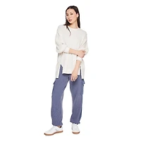 Haut à manches longues en tricot gaufré Wild Skye pour femmes Tailles TP–TG
