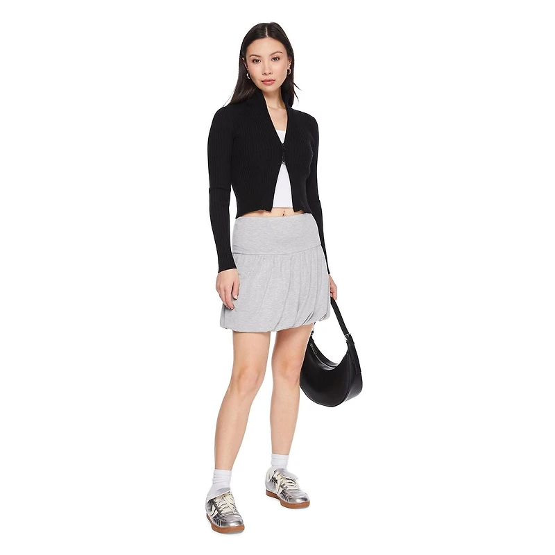 No Boundaries Women's Bubble Hem Skirt, Sizes XS-XXL