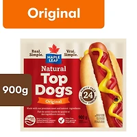 Saucisses fumées originales Natural Top Dogs format familial Maple Leaf 900 g