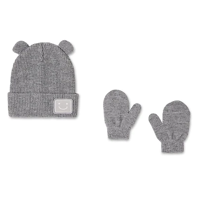 Ensemble 2 pièces avec tuque et mitaines George pour bébés garçons