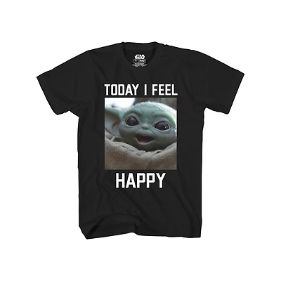 Mens Star Wars Child Feel Happy T-Shirt