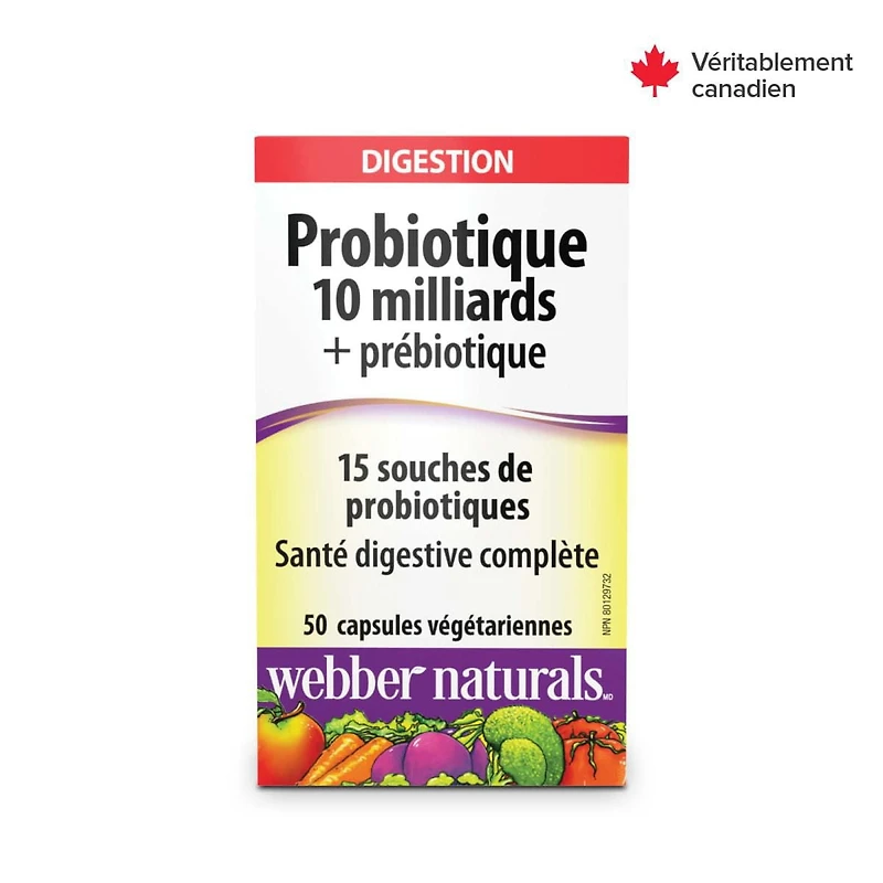 Webber Naturals Probiotic + Prebiotic 10 Billion