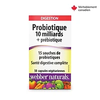 Webber Naturals Probiotic + Prebiotic 10 Billion