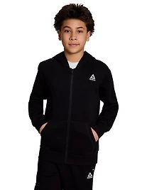 Reebok sweat à capuche zippé game day pour garçon Tailles 4/5-18