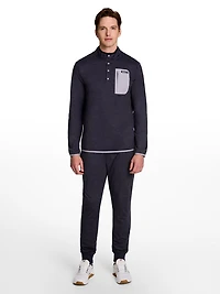 Men's Reebok Freedom Mock Neck Snap Pullover, Tailles S-XL