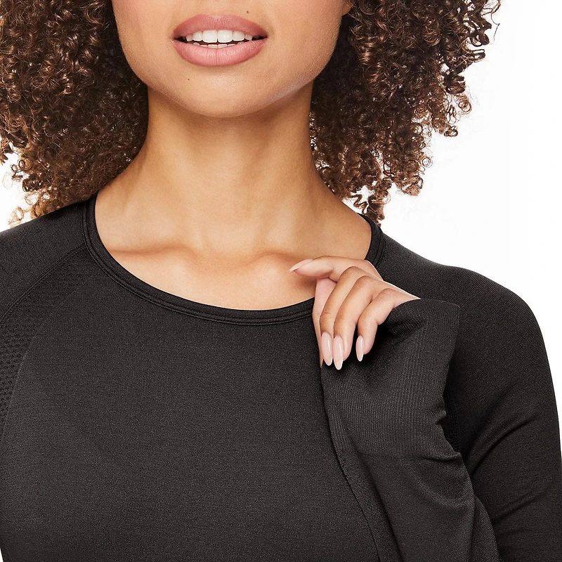 Athletic Works Women's Long Sleeve Seamless Tee