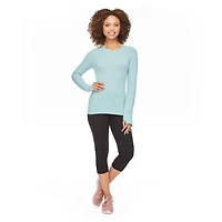Athletic Works Women's Long Sleeve Seamless Tee