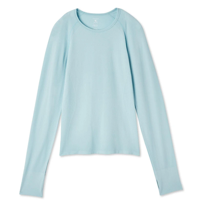 Athletic Works Women's Long Sleeve Seamless Tee