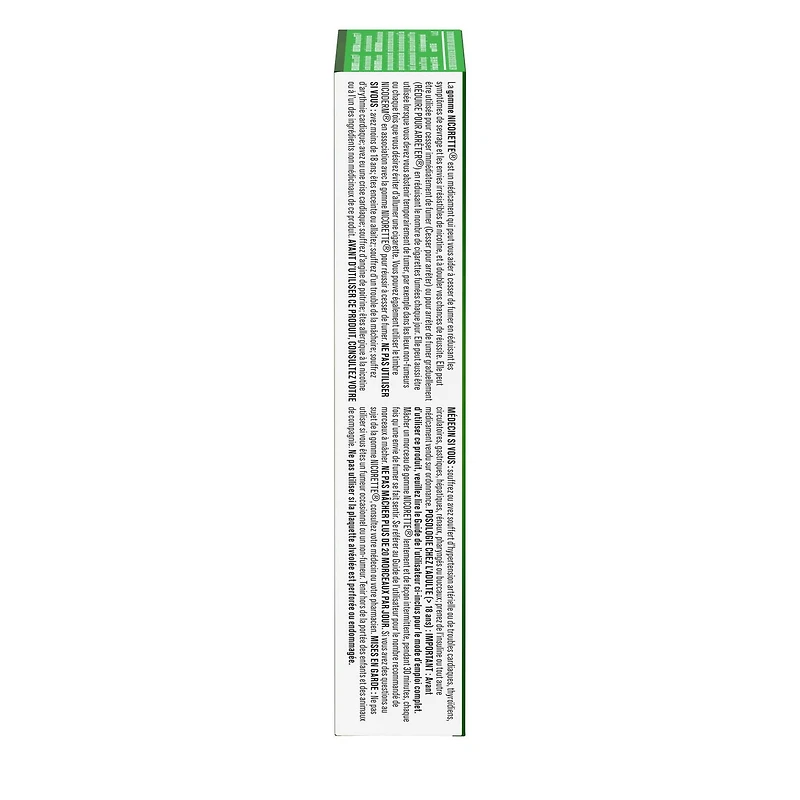 Nicorette Gum, Nicotine 2mg, Ultra Fresh Mint Flavour, Quit Smoking Aid and Smoking Cessation Aid, 30 pieces