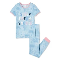George Girls' Yummy Knit Pajamas 2-Piece Set