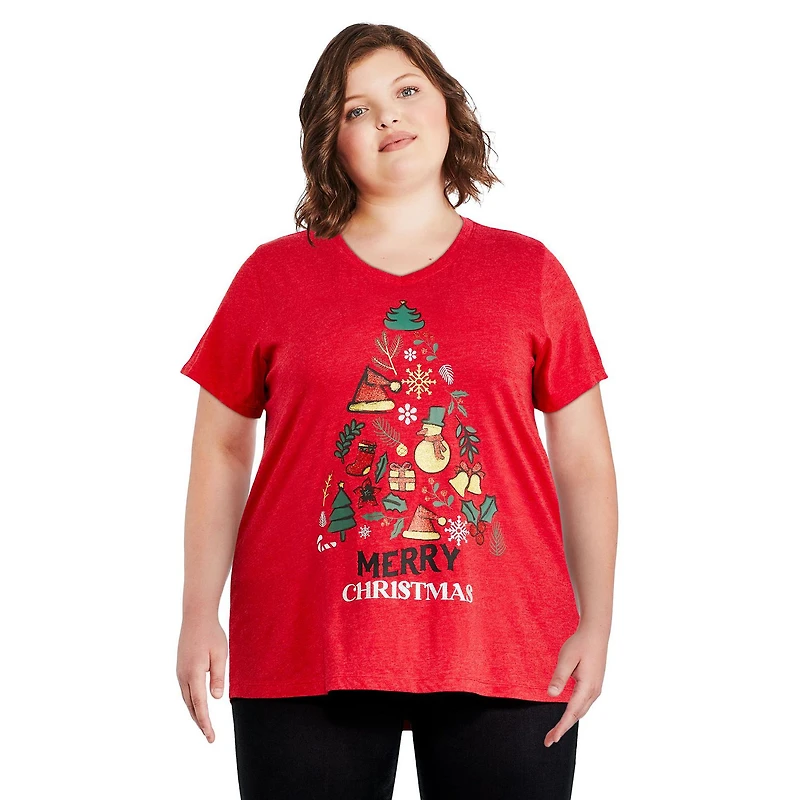 T-shirt de Noël George Plus pour femmes