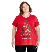 T-shirt de Noël George Plus pour femmes