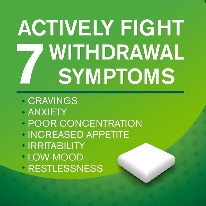 Nicorette Peppermint Gum, 4 mg, Quit Smoking, Nicotine Gum, Smoking Cessation Aid, NRT, Reduce Cravings, 210 Count